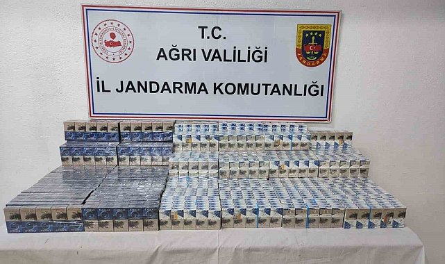 Ağrı'da gümrük kaçağı sigara yakalandı