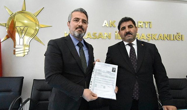 AK Parti Horasan Belediye Başkan aday adayı Hayrettin Özdemir, müracaatını yaptı