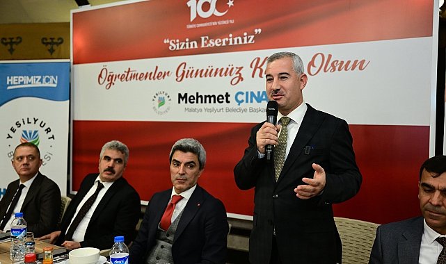 Başkan Çınar, Yeşilyurt'a yeni atanan öğretmenleri gedik oba çadırında ağırladı
