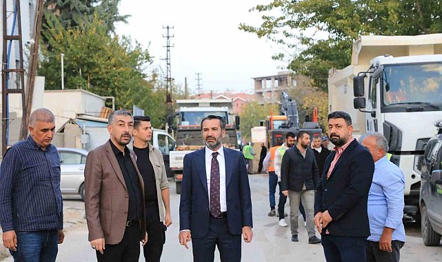 Başkan Şerifoğulları altyapı çalışmalarını inceledi