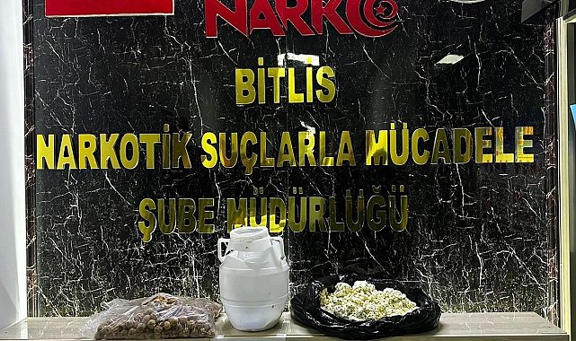 Bitlis'te 3 kilo 50 gram metamfetamin ele geçirildi