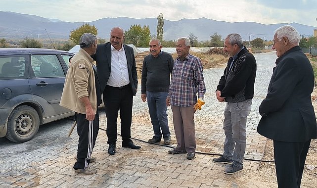 Doğanşehir Belediyesi kilitli parke taşı çalışmalarına devam ediyor