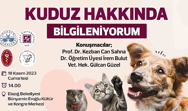 Elazığ Belediyesi ve FÜ &#039;kuduz&#039; semineri düzenleyecek
