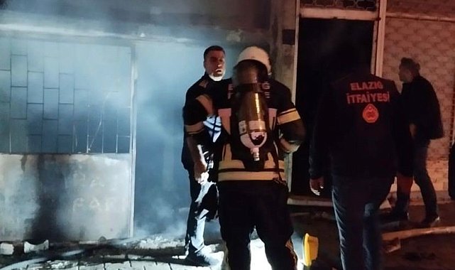 Elazığ'da 4 ayrı bodrumda çıkan yangın itfaiye tarafından söndürüldü