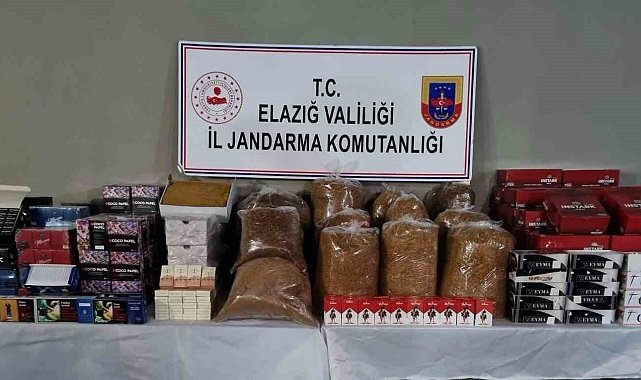 Elazığ'da 66 kilo kaçak tütün ele geçirildi