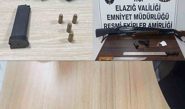 Elazığ'da asayiş uygulaması: 4 tutuklama