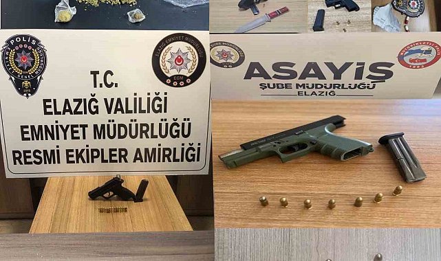 Elazığ&#039;da huzur ve güven uygulaması: 2 bin 314 şahıs denetlendi