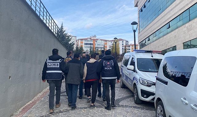 Elazığ'da kesinleşmiş hapis cezası olan 7 zanlı tutuklandı