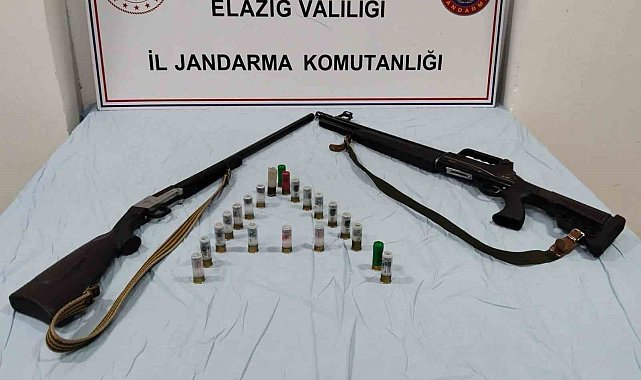 Elazığ'da ruhsatsız silah operasyonu