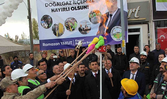 Eleşkirt'te 30 yıllık doğalgaz hasreti sona erdi