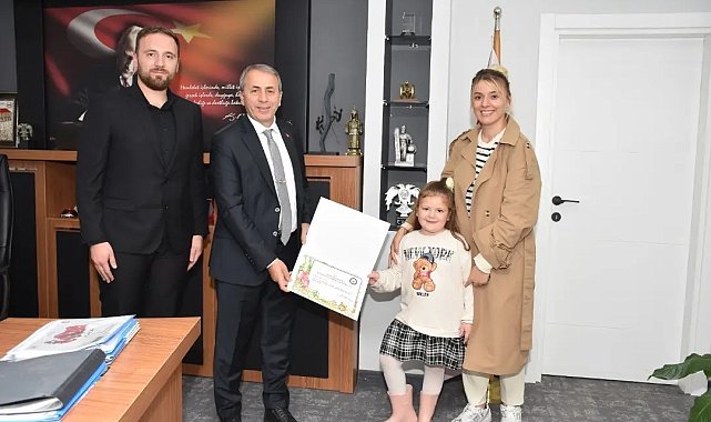 Emniyet Müdürü Kurt'tan küçük Elif' teşekkür