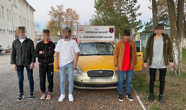 Erzincan'da 5 düzensiz göçmen yakalandı