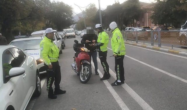Erzincan'da motosiklet denetimi