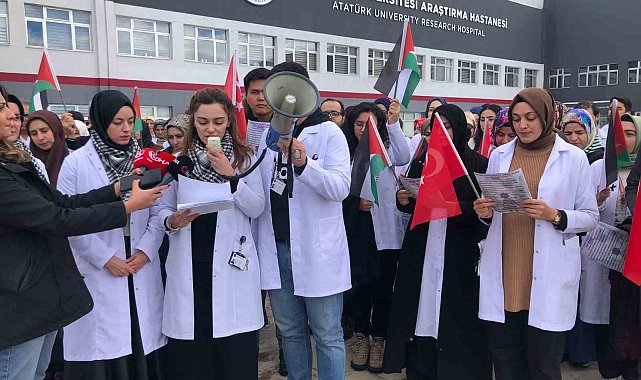 Erzurum'da doktorlar Gazzeli meslektaşlarını unutmadı