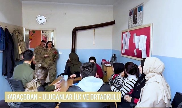 Jandarma ekiplerinden öğretmenlere anlamlı ziyaret