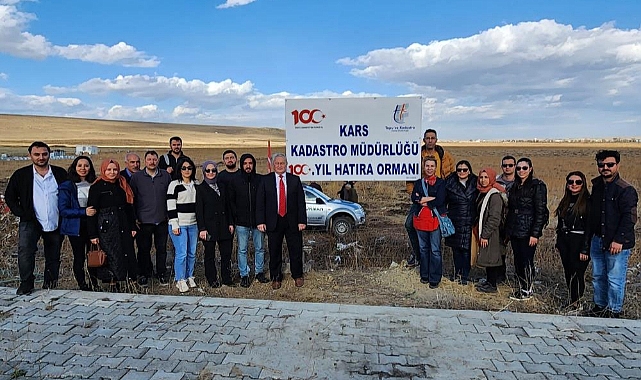 Kars Kadastro İl Müdürlüğünde 100. Yıl hatıra ormanı