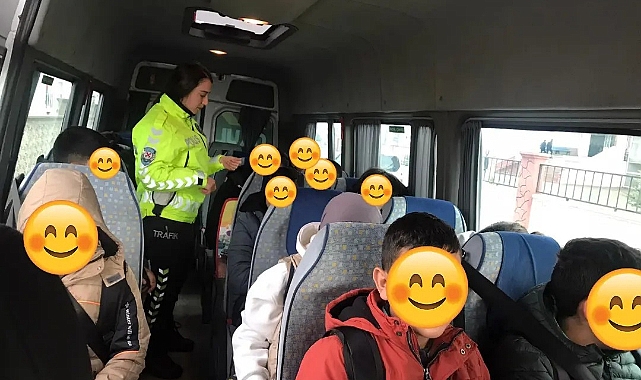 Kars’ta okul servisleri denetlendi