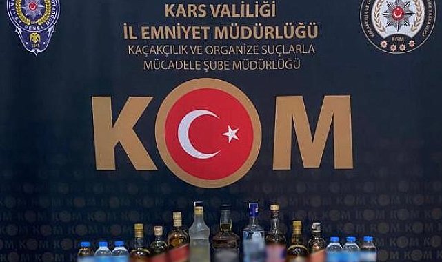 Kars'ta sahte alkol ele geçirildi