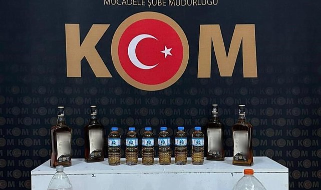 Kars'ta sahte içki ele geçirildi