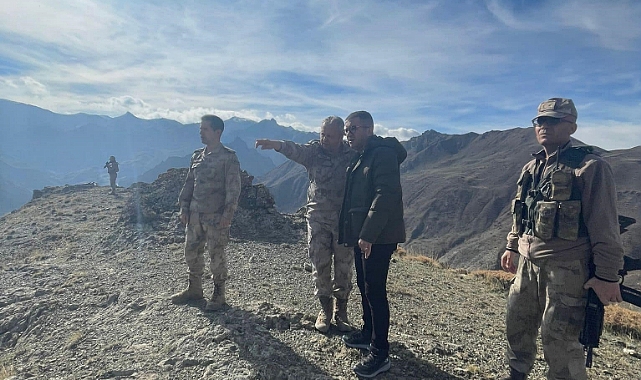Kaymakam Daştan, üs bölgesini ziyaret etti