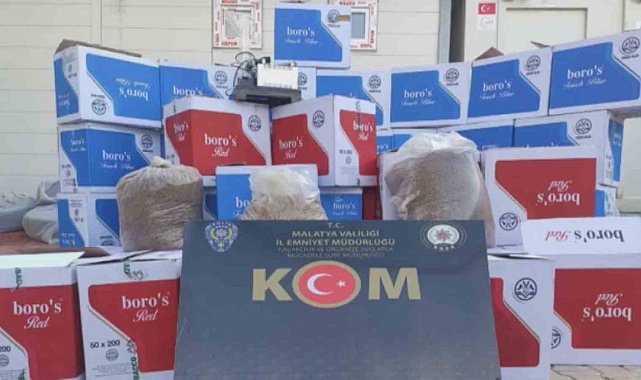 Malatya polisinden kaçak sigara operasyonu