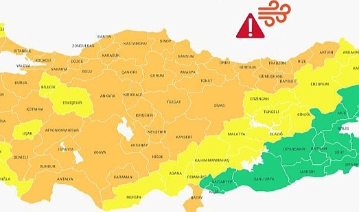 Meteorolojiden kuvvetli rüzgâr uyarısı!