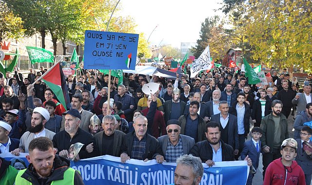 Muş&#039;ta &#039;Büyük Gazze Yürüyüşü&#039;