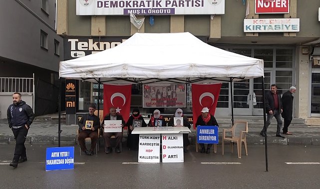 Muşlu ailelerin evlat nöbeti devam ediyor