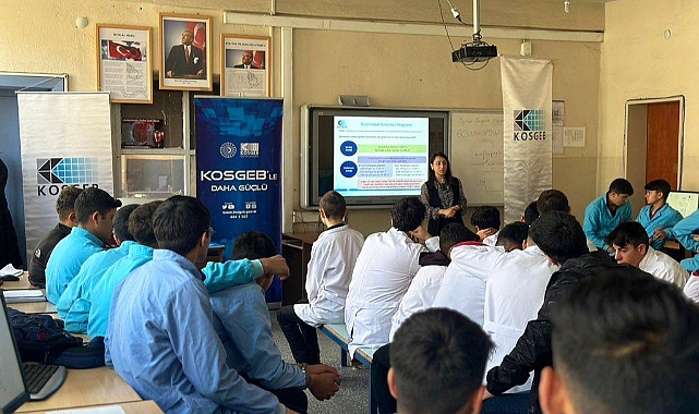Öğrencilere KOSGEB destekleri anlatıldı