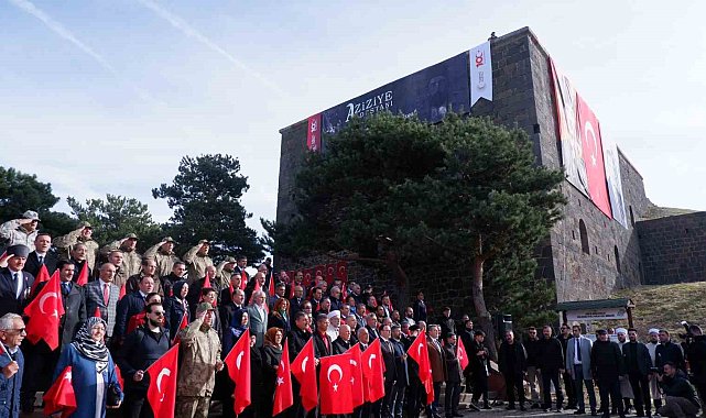 Osmanlı-Rus Savaşı'nın şehitleri Aziziye Destanı ile anıldı