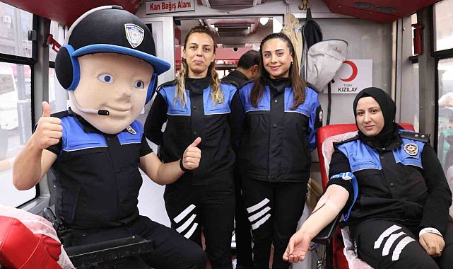 Polisten kan bağışı