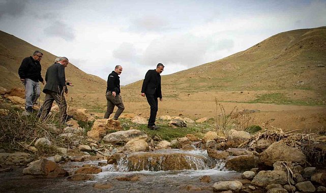 Vali Ali Çelik su kaynaklarını yerinde inceledi