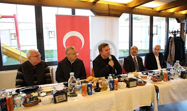 Vali Aydoğdu, EBYÜ Senatosu ile bir araya geldi