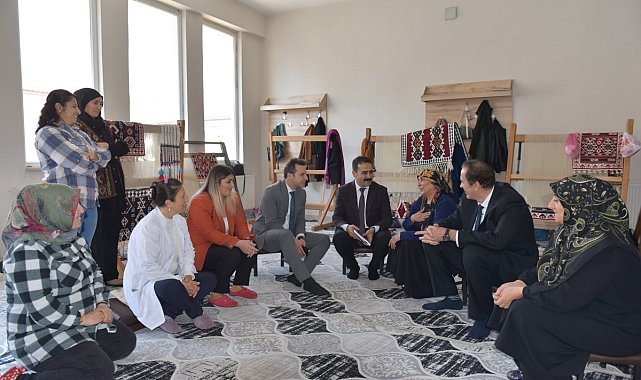 Vali Yardımcısı Karadağ, meslek edindirme kurslarını gezdi