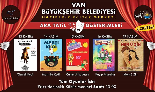 Van Büyükşehir Belediyesinden öğrencilere ara tatil hediyesi