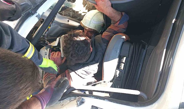 Van'da araç takla attı: 1 yaralı