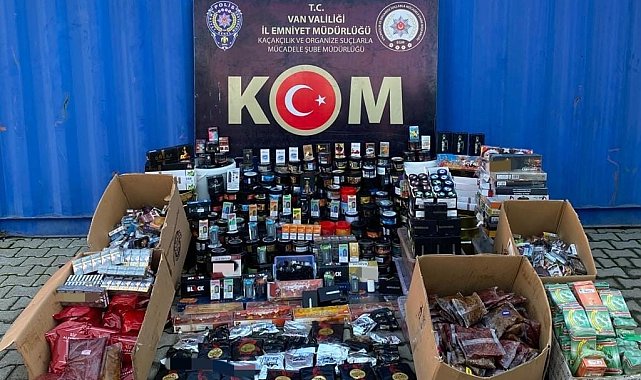 Van'da gümrük kaçağı malzemeler ele geçirildi