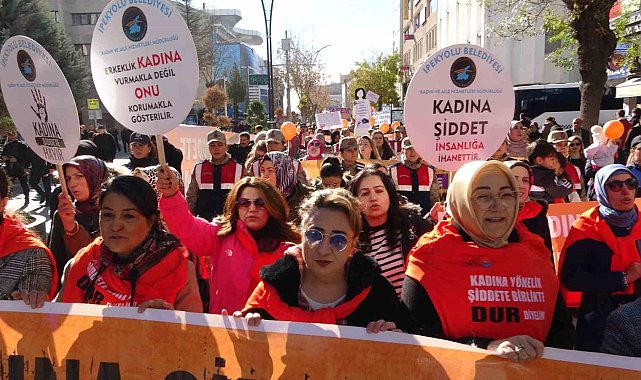 Van'da "Kadına Şiddete Hayır" yürüyüşü yapıldı