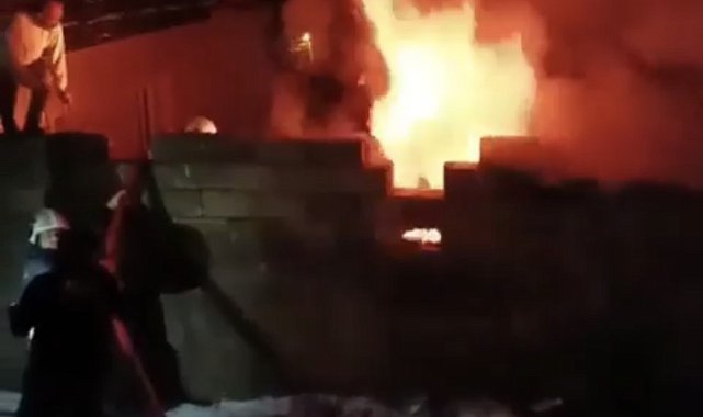 Yüksekova&#039;da kalorifer dairesinde korkutan yangın