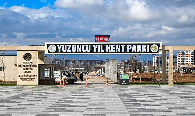 100. Yıl kent parkında sona doğru