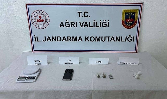 Ağrı'da 1 kişi uyuşturucudan yakalandı