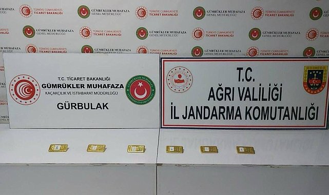Ağrı'da 11 milyon değerinde altın yakalandı