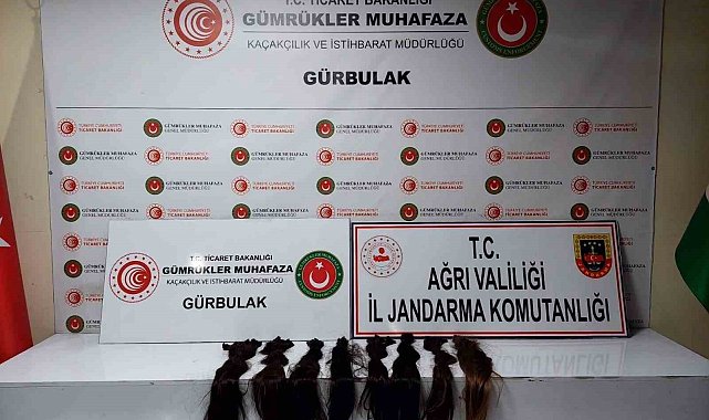 Ağrı'da gümrük kaçağı insan saçı ele geçirildi