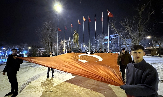 Ardahan'da terör örgütü PKK'ya tepki
