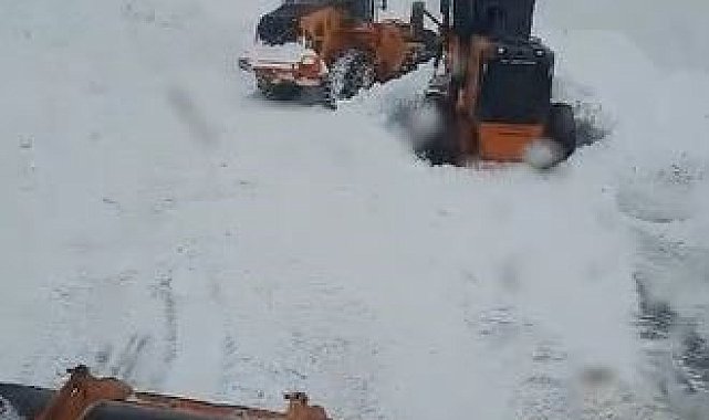 Bahçesaray yolunda heyelan ve çığ