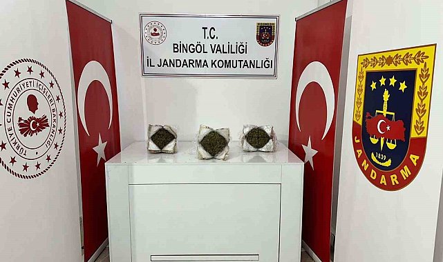 Bingöl'de 3 kilo esrar ele geçirildi