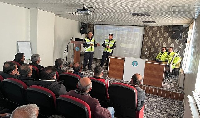 Bingöl'de servis sürücülerine eğitim verildi