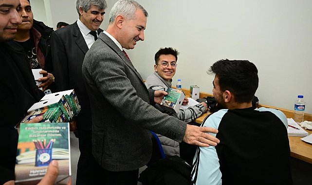 Çınar'dan sınava hazırlanan öğrencilere moral ziyareti
