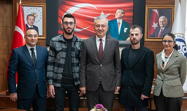 EBYÜ Engelli Öğrenci Biriminden Rektör Levent'e ziyaret