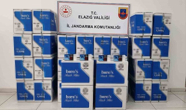 Elazığ'da 320 bin adet kaçak makaron ele geçirildi